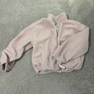 Pink Sherpa Puffer Jacket for Women